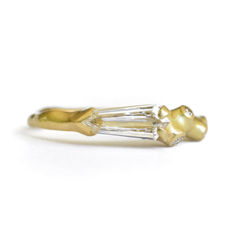Shield Diamond Stacking Ring