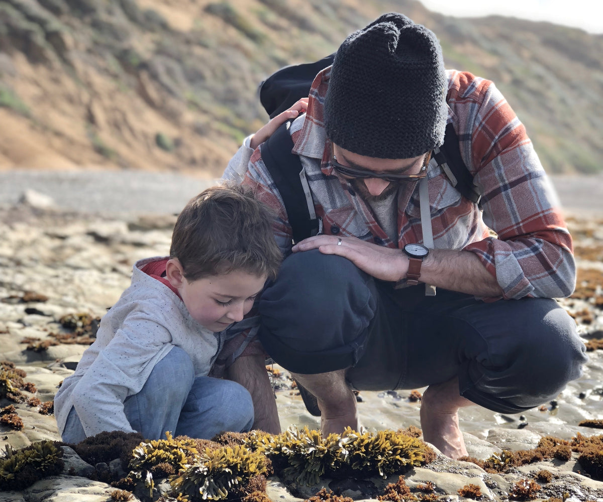 Finding inspiration along California's Central Coast. Johnny Ninos of Ninos Studio and son.