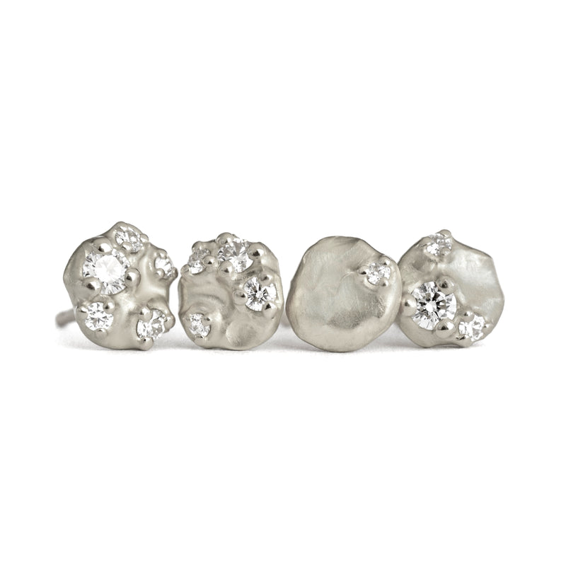 Sterling Silver Tideworn Earrings- SINGLES