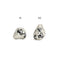 Sterling Silver Tideworn Black Diamond Cluster Earrings - SINGLES