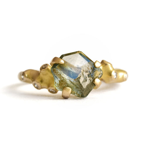 Montana Sapphire Rough Luxe Ring