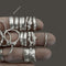 Sterling Silver 6mm Organic Ring Band