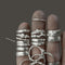 Sterling Silver 3.5mm Organic Ring Band
