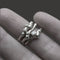 Sterling Silver Barnacle Ring Stack #3