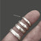 Sterling Silver 3.5mm Organic Ring Band
