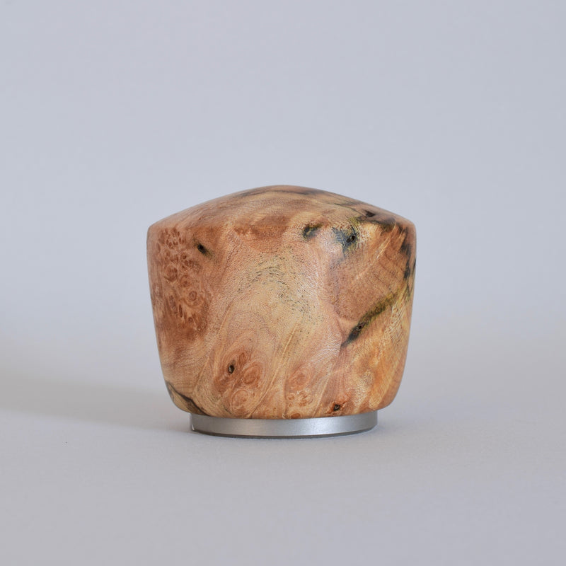 Handcrafted Knob Bottle Opener in Burl Walnut. Ninos Studio.