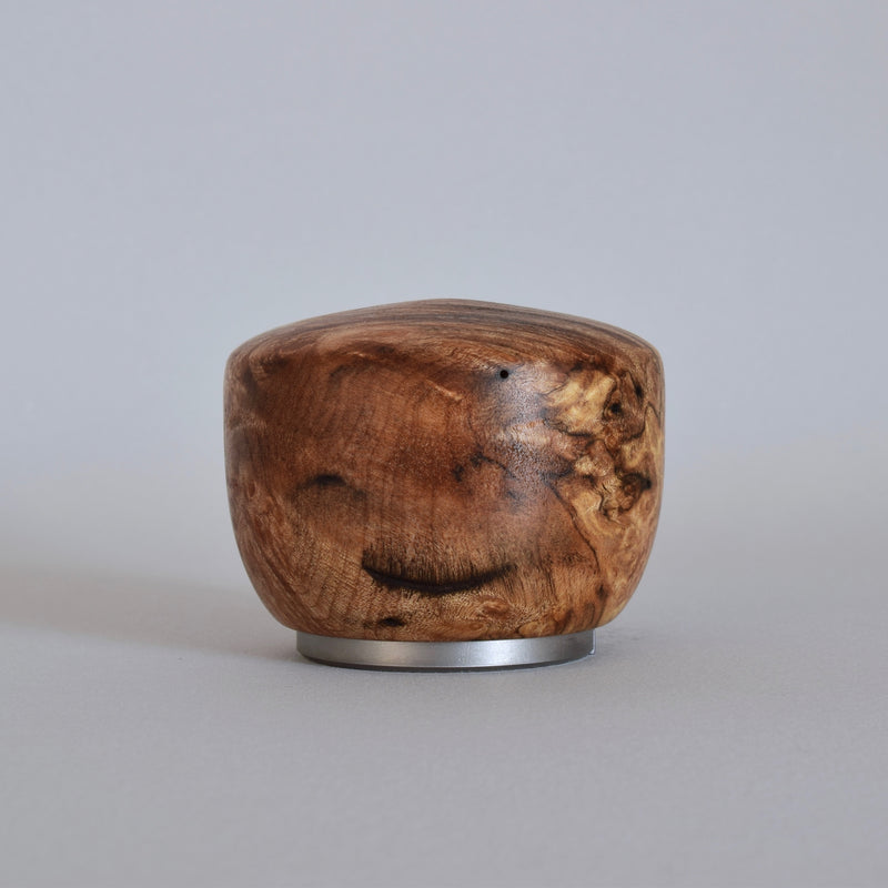 Handcrafted Knob Bottle Opener in Burl Walnut. Ninos Studio.