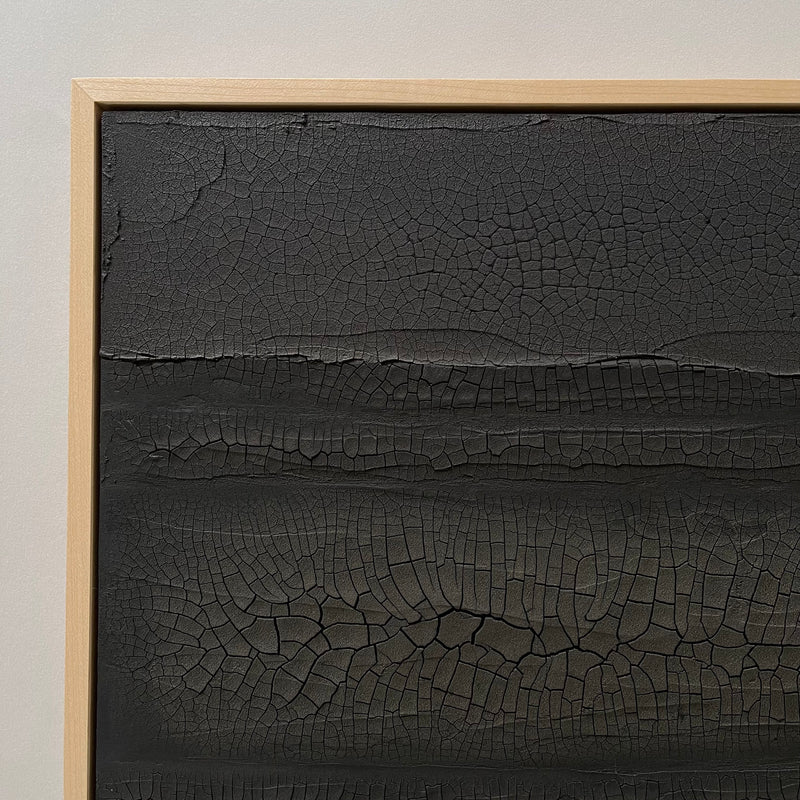 Ninos Studio - Black Textural Groundwork Series Painting