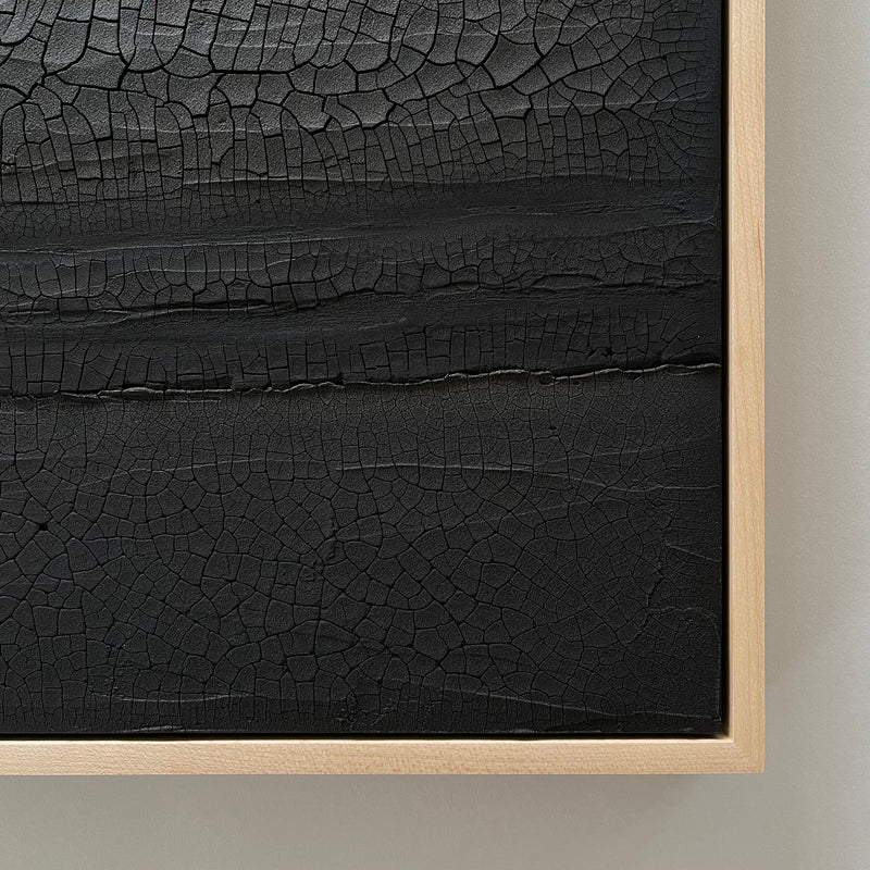 Ninos Studio - Black Textural Groundwork Series Painting