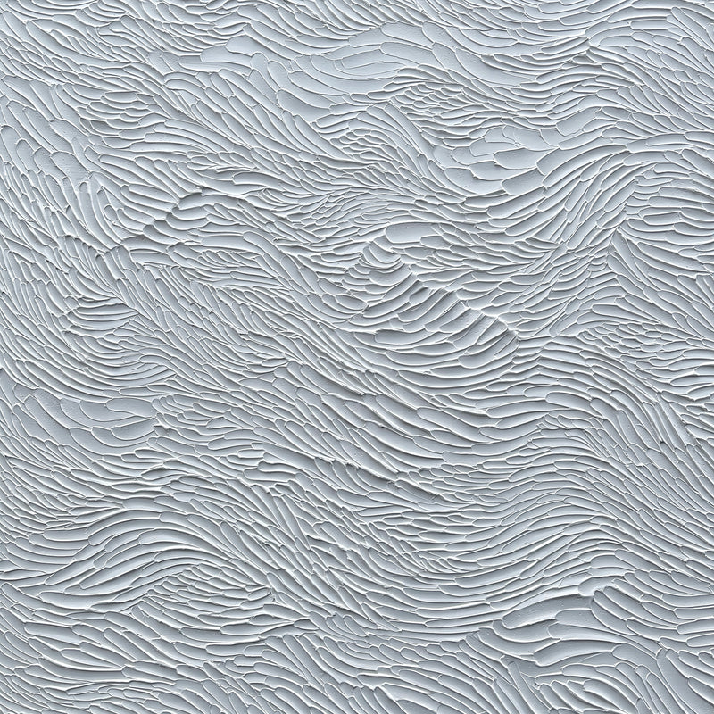 Ninos Studio, White Textured Abstract Art, Current Series Painting.