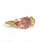 Pink Garnet Rough Luxe Ring #1