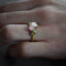 Pink Garnet Rough Luxe Ring