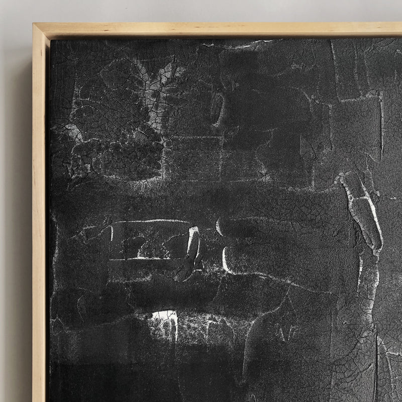 Black and White Abstract Textural Art by Ninos Studio
