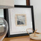 Textural Abstract Mini Painting on Raw Canvas by Ninos Studio