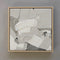 Textural Neutral Abstract Painting, 10x10 inches, Minimal Modern Design, Ninos Studio.