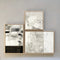 Textural Neutral Abstract Painting, 10x10 inches, Minimal Modern Design, Ninos Studio.