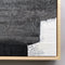 Ninos Studio, Black & White Abstract Textured Painting.