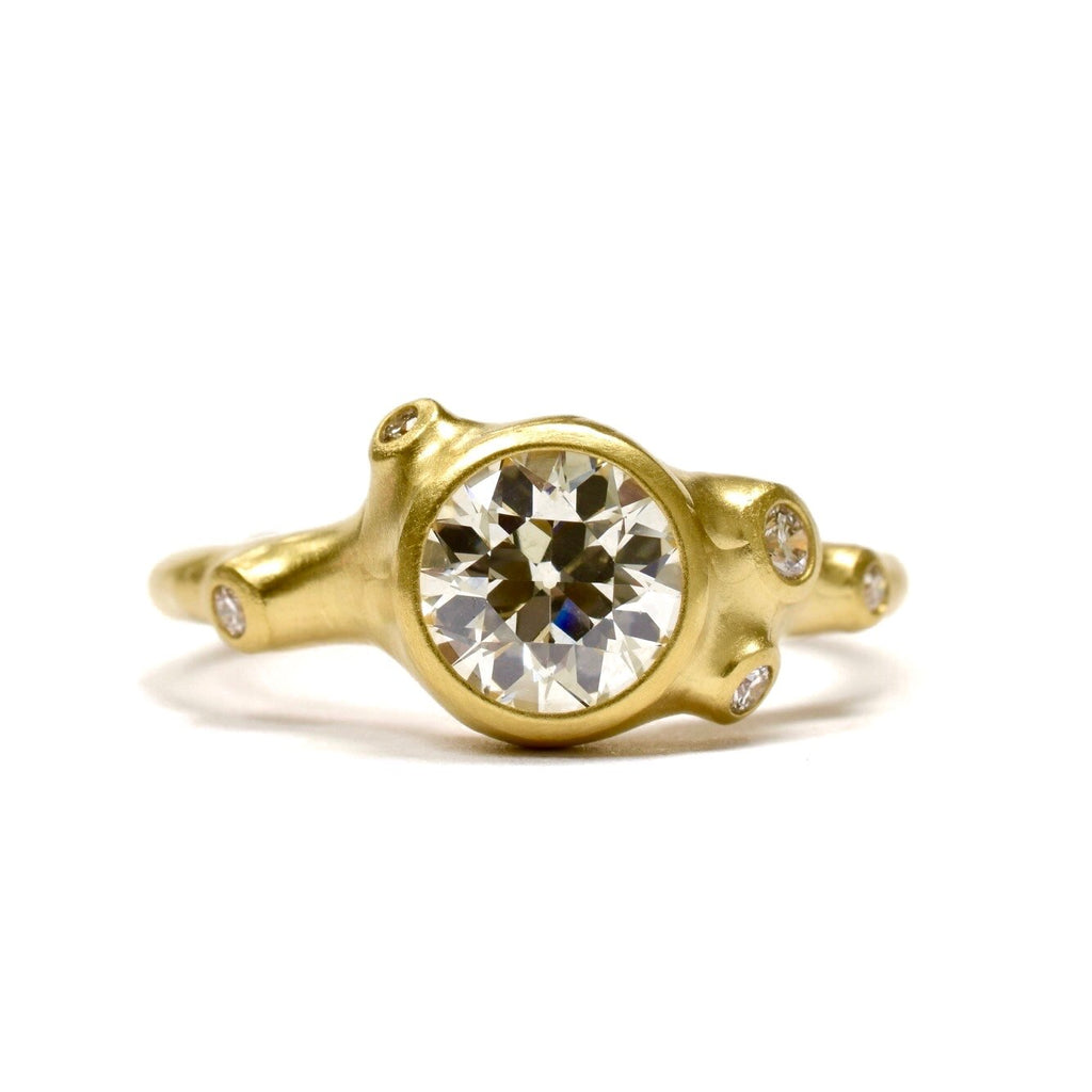 Bezel discount cluster ring