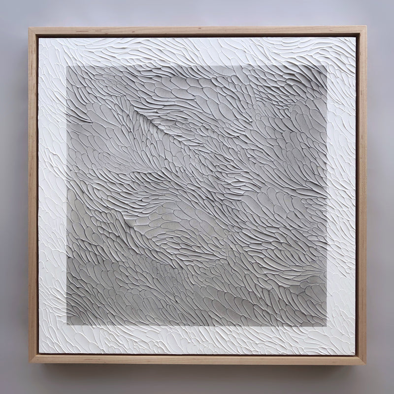 Textural Monochromatic Painting, Current Series by Ninos Studio.