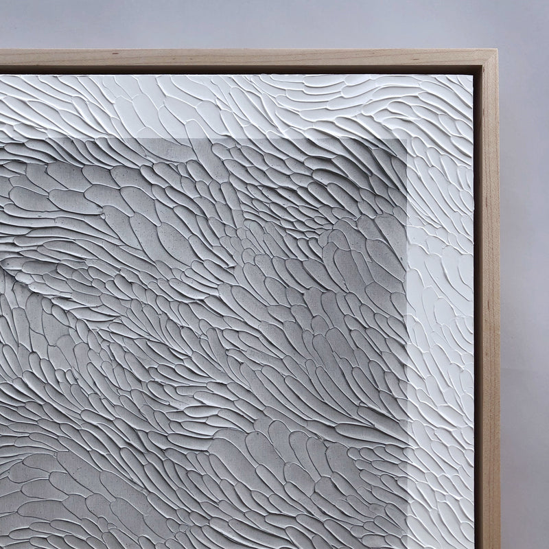 Textural Monochromatic Painting, Current Series by Ninos Studio.