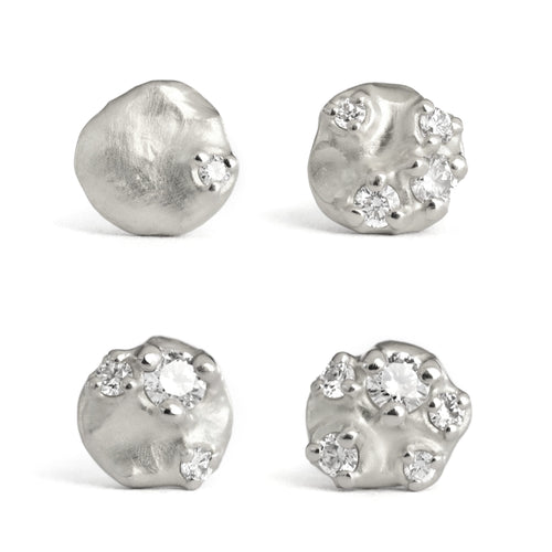 Sterling Silver Tideworn Earrings- SINGLES