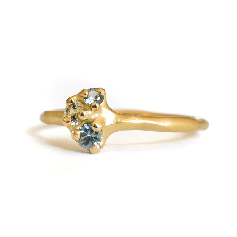 Sapphire Tideworn Cluster Ring #1