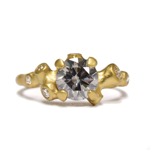 Grey Diamond Cluster Ring