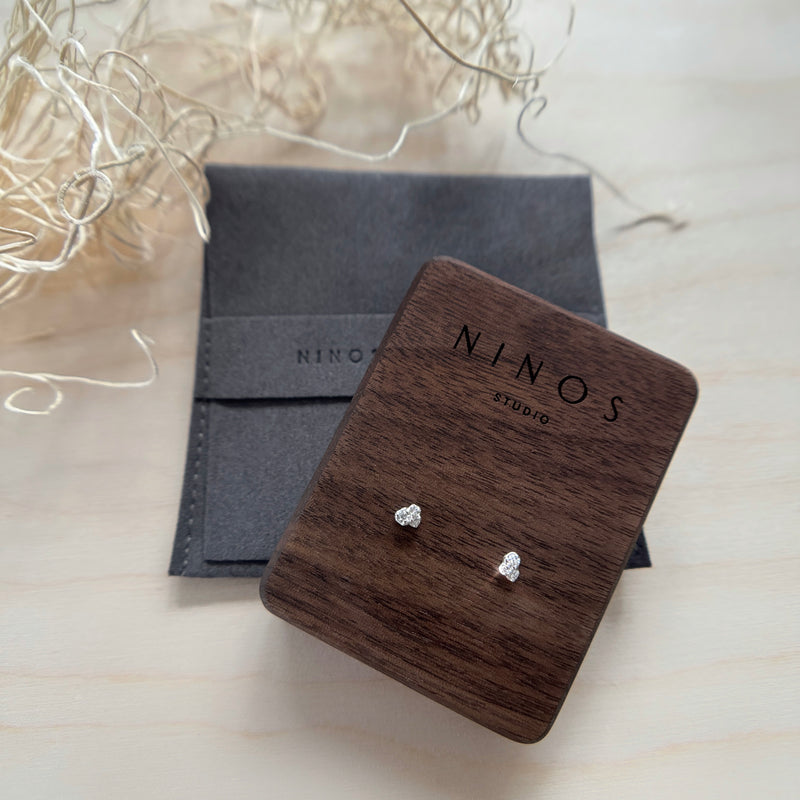 Sterling Silver Tideworn Cluster Earrings- SINGLES