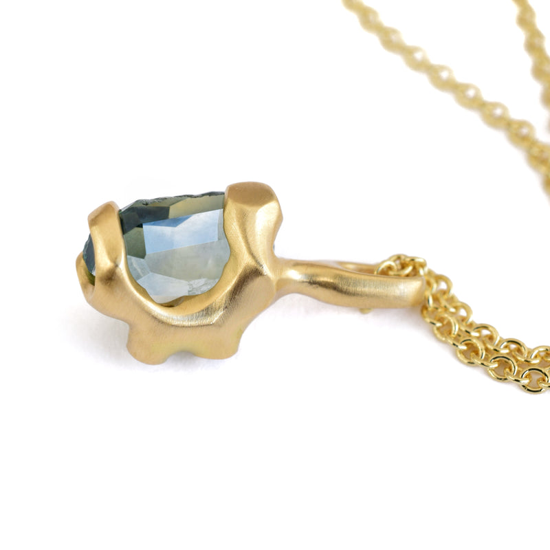 Montana Sapphire Rough Luxe Necklace