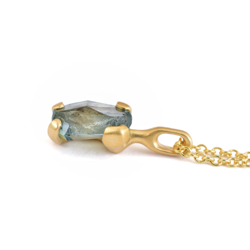 Montana Sapphire Rough Luxe Necklace