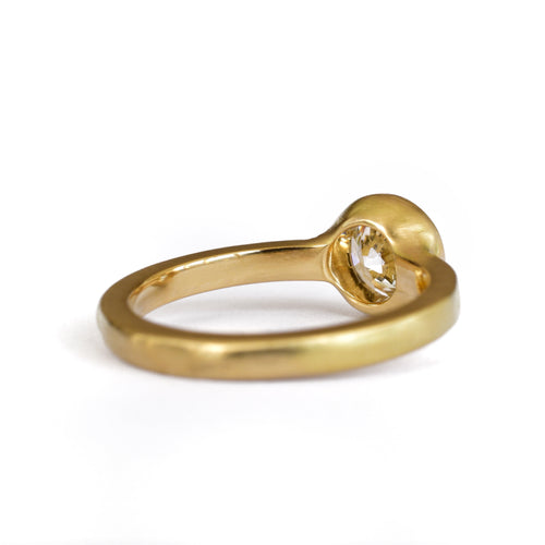 Square Band Diamond Solitaire