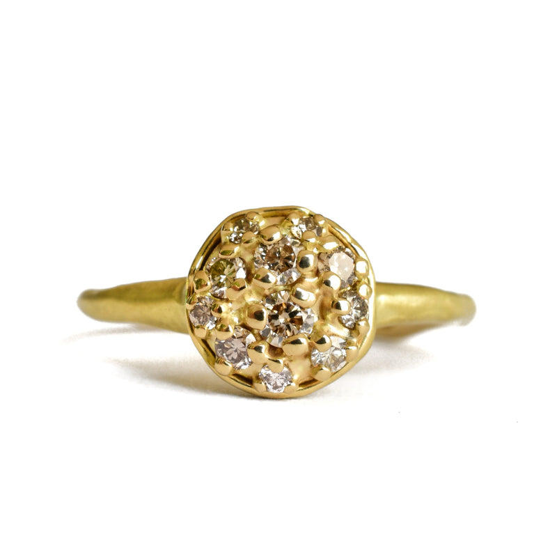 Champagne Diamond Bloom Ring