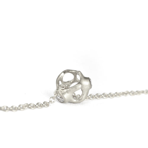 Sterling Silver Barnacle Bead Stacker #4