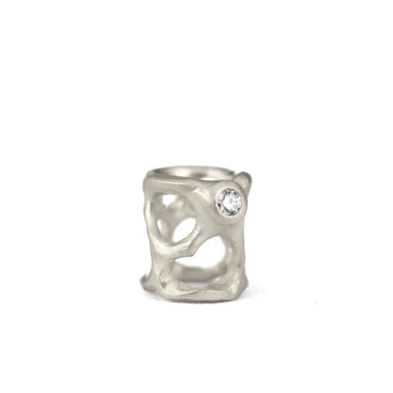 Sterling Silver Barnacle Bead Stacker #3