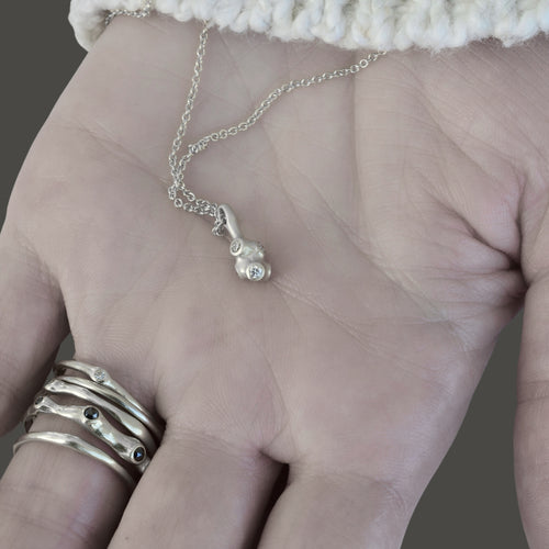 Sterling Silver Barnacle Cluster Necklace