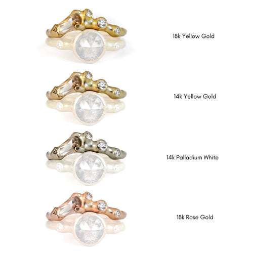 Shield Cut Contour Ring