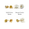 Tideworn Black Diamond Cluster Earring Set (Ready to Ship)
