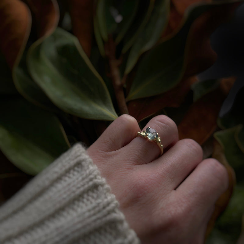 Montana Sapphire Rough Luxe Ring