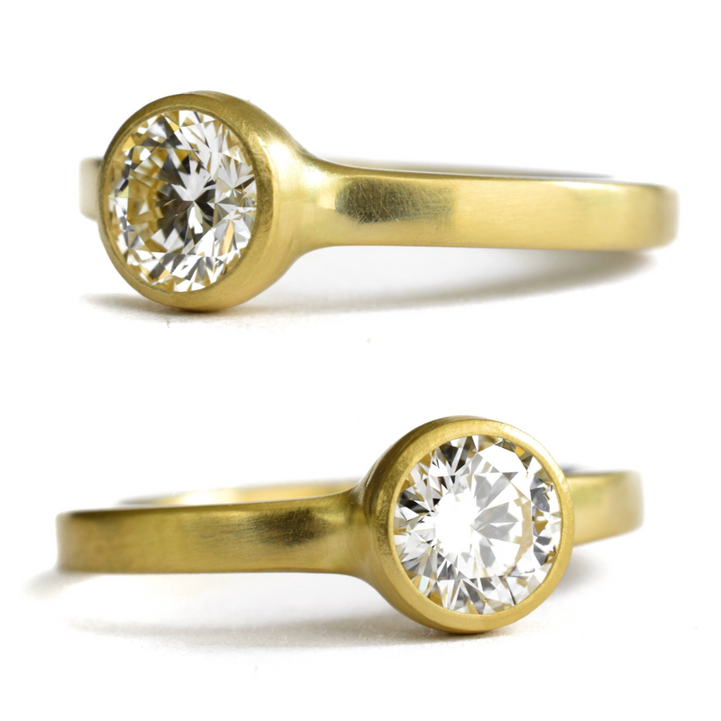 Ninos Studio Bespoke Engagement Rings - Square Band Solitaire Additional Views