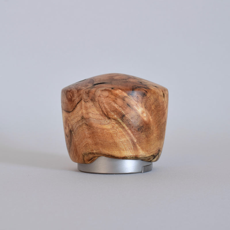 Handcrafted Knob Bottle Opener in Burl Walnut. Ninos Studio. 