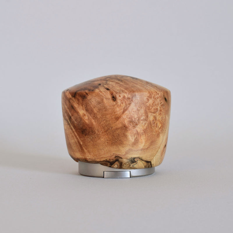 Handcrafted Knob Bottle Opener in Burl Walnut. Ninos Studio. 