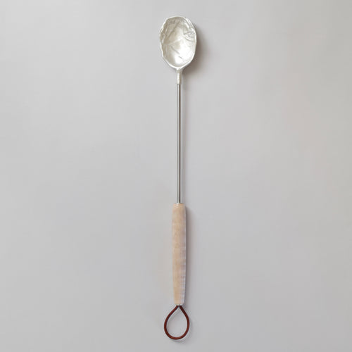 Cast Silver Spoon with Maple Handle. One-of-a kind and available at Ninos Studio. 