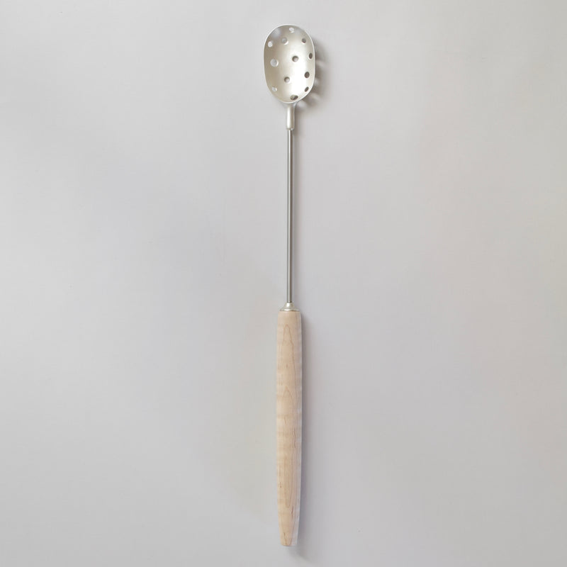 Cast Silver Spoon with Maple Handle. One-of-a kind and available at Ninos Studio. 