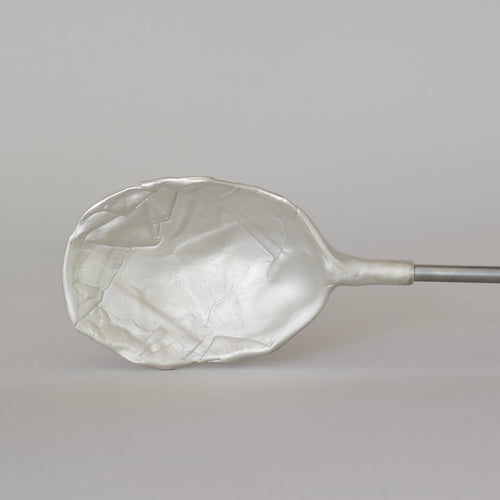 Cast Silver Spoon with Maple Handle. One-of-a kind and available at Ninos Studio. 