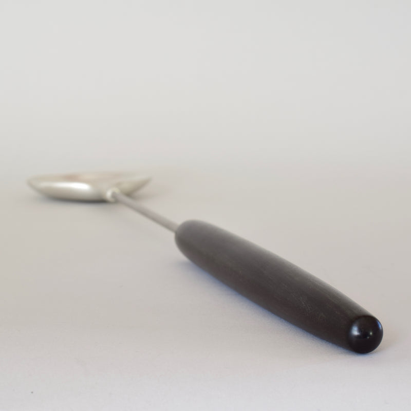 Silver Spoon with Ebony Handle