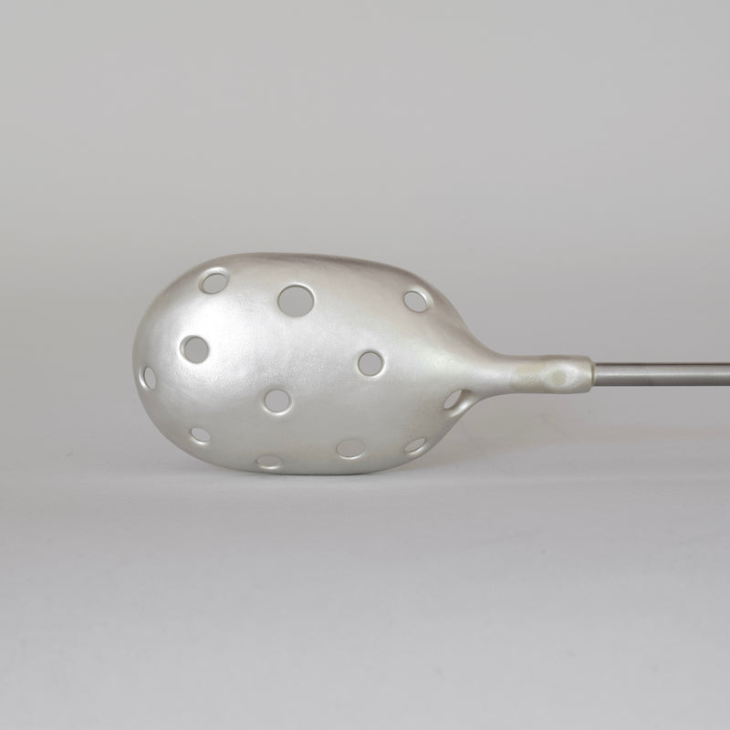 Cast Silver Spoon with Maple Handle. One-of-a kind and available at Ninos Studio. 