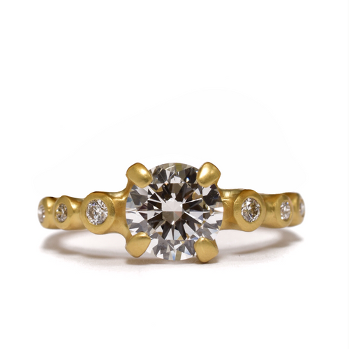 Prong Set with Symmetrical Diamonds