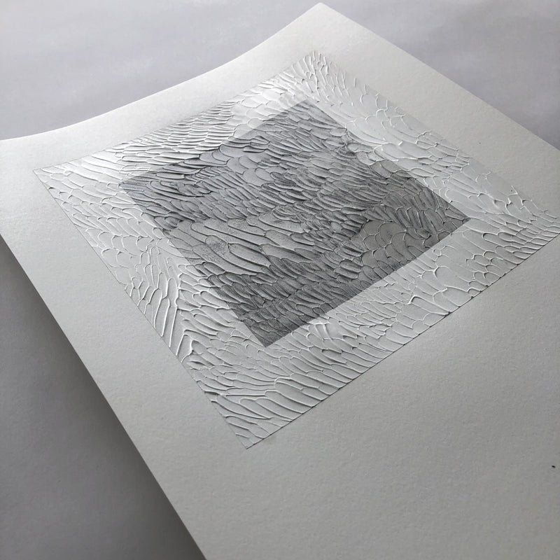 Textured art study on paper by Ninos Studio