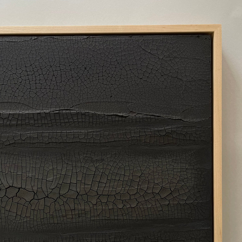 Ninos Studio - Black Textural Groundwork Series Painting