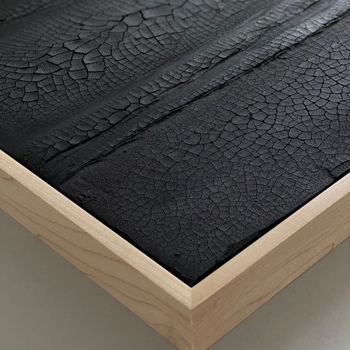 Ninos Studio - Black Textural Groundwork Series Painting